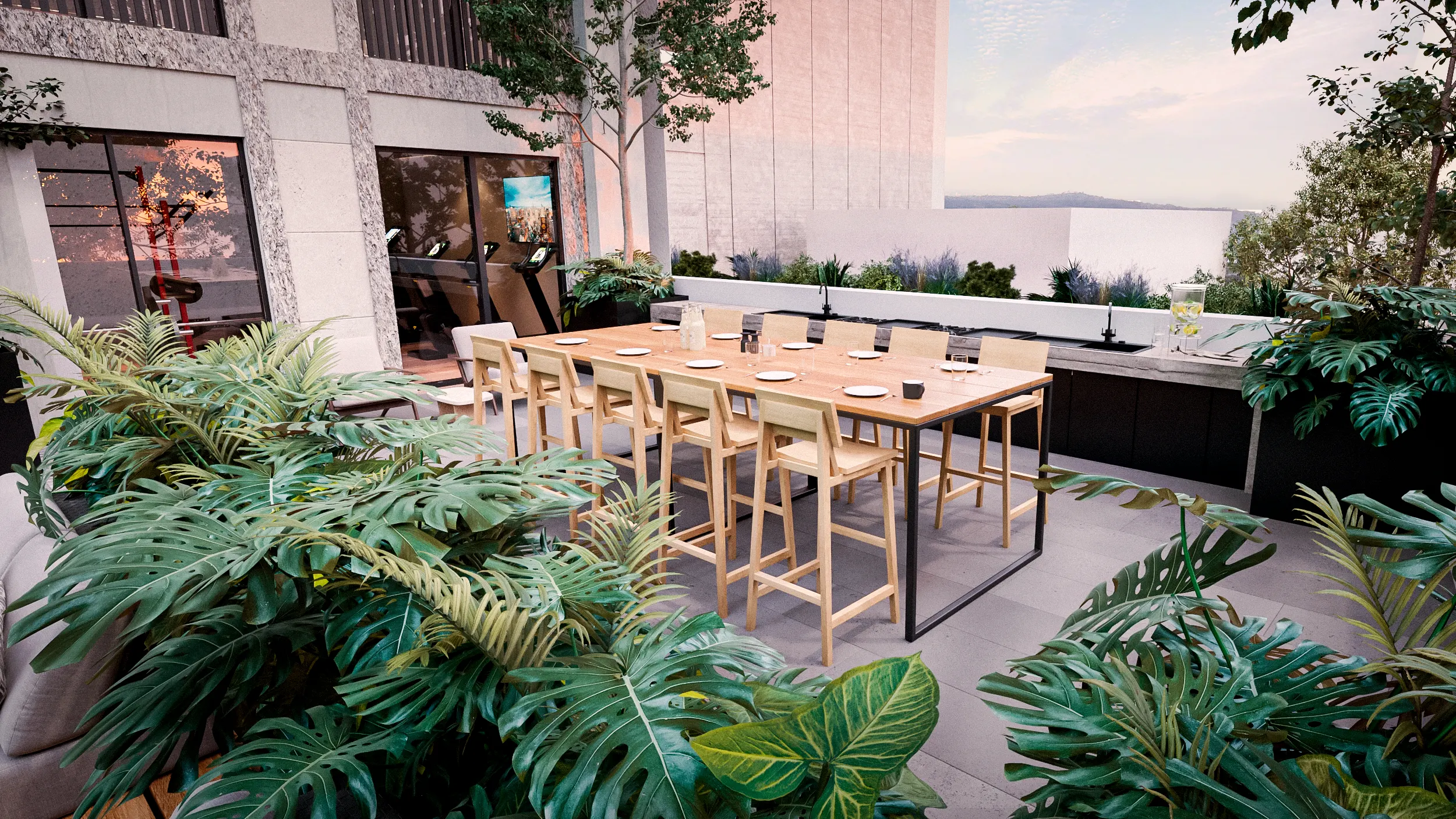 Beer garden